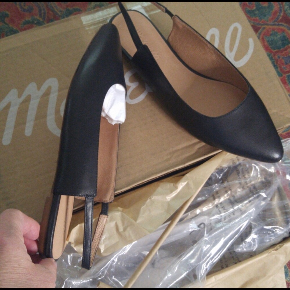 Madewell Slingback Leather Flats